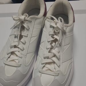 New Balance Ct30 White Sneakers with Red Accents